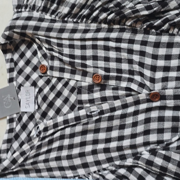 NWT SAYLOR Simona gingham mini dress size medium - Picture 12 of 13